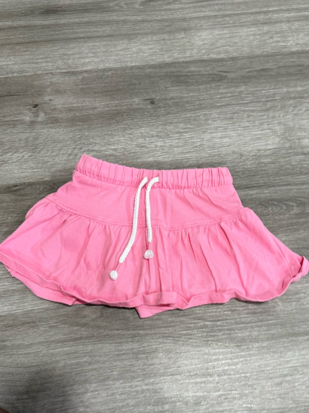 Cat & Jack Pink Pull-On Skort with White Drawstring